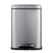 MIXXUS PREMIUM STYLE-TC0305 SS COLOR Відро для сміття з пл.закр. прямокутне 5л (кол.нерж) (6шт/ящ)
