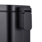 MIXXUS PREMIUM QUADRO-TC0105 BLACK Відро для сміття з пл.закр. прямокутне 5 л (кол.чорний) (6 шт/ящ)
