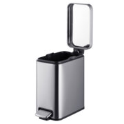 MIXXUS PREMIUM QUADRO-TC0105 SS COLOR Відро для сміття з пл.закр. прямокутне 5л (кол.нерж) (6шт/ящ)