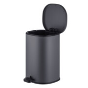 MIXXUS PREMIUM OLIVARY-TC0105 GRAPHITE Відро для сміття з пл.закр. овальне 5 л (кол.графіт) (6шт/ящ)