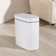 MIXXUS FLAT-TC0109 WHITE Відро для сміття сенсорне овальне 9 л (кол.білий) (16 шт/ящ)
