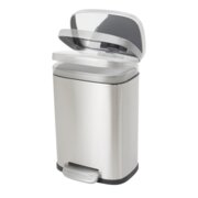 MIXXUS BEVEL-TC0112 SS COLOR Відро для сміття з плавним закриттям прямокутне 12л (кол.нерж) (4шт/ящ)