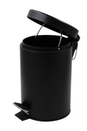 ZERIX SOLO-TC0107 BLACK Відро для сміття кругле 7 л (кол.чорний) (6 шт/ящ)