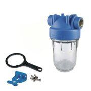 ATLAS RA1270701  Фільтр-колба  DP MONO  TS (прозора)  ?1" OT (латунь)  5"  45°C  8 ba
