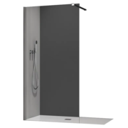 KOER SR SP01-90x200-TR-01 Душова перегородка Walk-In прозоре скло EASY CLEAN 8мм ХРОМ (1 шт/ящ)