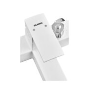 PLAMIX KUBUS-009 EURO SET WHITE Змішувач для ванни (з шлангом, лійкою та кронштейном) (20 шт/ящ)