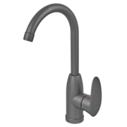 PLAMIX CEZAR-011-B SET GRAPHITE Змішувач для кухні (з підведенням) (20 шт/ящ)