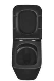 MIXXUS PREMIUM QUADRO-0301-T3 BLACK Унітаз підвісний 490х340х360mm сист. зм. TORNADO 3.0 (1 шт/ящ)