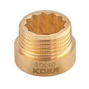 KOER KF.E10-10.WN - 1"-10мм Подовжувач БЕЗ НІКЕЛЮ (130 шт/ящ, 10 шт/уп)