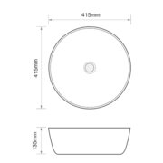 MIXXUS PREMIUM ELLIPSE-0101 Раковина накладна 415х415х135mm (1 шт/ящ)