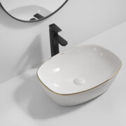 MIXXUS PREMIUM DIVERSE-0109 EDGE GOLD Раковина накладна 500х380х140mm (1 шт/ящ)