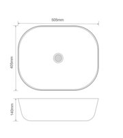 MIXXUS PREMIUM DIVERSE-0107 Раковина накладна 505х405х140mm (1 шт/ящ)