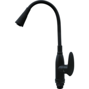 PLAMIX CEZAR-011-B SET MATTE BLACK REFL.BLACK Зміш. для кух. З СИЛІК.ВИЛ. (з підведенням) (20 шт/ящ)