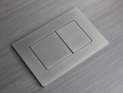 KOER KT-0602-07 Панель змиву 240x160x10mm пластикова, кнопка квадратна (колір ГРАФІТ) (10 шт/ящ)