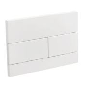 KOER KT-0603-03 Панель змиву 240x160x10mm пластикова, кнопка лінійна (колір БІЛИЙ) (10 шт/ящ)