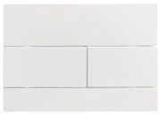 KOER KT-0603-03 Панель змиву 240x160x10mm пластикова, кнопка лінійна (колір БІЛИЙ) (10 шт/ящ)