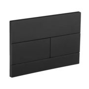 KOER KT-0603-05 Панель змиву 240x160x10mm пластикова, кнопка лінійна (колір ЧОРН. МАТ.) (10 шт/ящ)