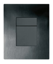 KOER KT-0607-05 Панель змиву 157x198x3mm пластикова, кнопка квадратна (колір ЧОРН. МАТ.) (10 шт/ящ)