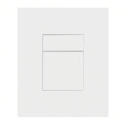 KOER KT-0607-03 Панель змиву 157x198x3mm пластикова, кнопка квадратна (колір БІЛИЙ) (10 шт/ящ)