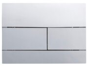 KOER KT-0603-01 Панель змиву 240x160x10mm пластикова, кнопка лінійна (колір ХРОМ) (10 шт/ящ)