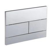 KOER KT-0603-01 Панель змиву 240x160x10mm пластикова, кнопка лінійна (колір ХРОМ) (10 шт/ящ)