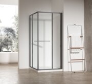 KOER SR SC09-90x90x200-R-TR-07 Душова кабіна без підд. прозоре скло EASY CLEAN 6мм ГРАФІТ (1 шт/ящ)