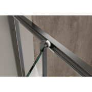 KOER SR SC09-90x90x200-R-TR-07 Душова кабіна без підд. прозоре скло EASY CLEAN 6мм ГРАФІТ (1 шт/ящ)