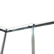 KOER SR SC03-90x90x200-TR-02 Душова кабіна без піддону прозоре скло EASY CLEAN 6мм SS COLOR (1шт/ящ)
