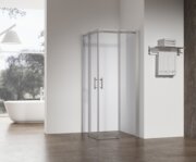KOER SR SC03-90x90x200-TR-02 Душова кабіна без піддону прозоре скло EASY CLEAN 6мм SS COLOR (1шт/ящ)