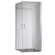 KOER SR SC03-90x90x200-TR-02 Душова кабіна без піддону прозоре скло EASY CLEAN 6мм SS COLOR (1шт/ящ)