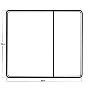 MIXXUS PREMIUM OLIVARY CM01-80x70x13 Дзеркальна шафка з LED Touch, димером, рег. яскр. (1 шт/ящ)