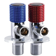 CHAMPION VAL-12-1/2x1/2-TWIN CHROME Компл.кр.(пара)для підкл.сантехприл.з н.ст.(кол. хром)(30 шт/ящ)