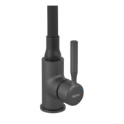 ZERIX ATRIUM-011-T GRAPHITE REFL.BLACK Зміш. для кухні (Колір графіт+силік.вилив чорний) (10 шт/ящ)