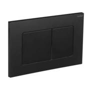 KOER KT-0602-05 Панель змиву 240x160x10mm пластикова, кнопка квадратна (колір Чорна ) (10 шт/ящ)