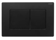 KOER KT-0602-05 Панель змиву 240x160x10mm пластикова, кнопка квадратна (колір Чорна ) (10 шт/ящ)