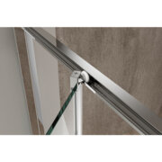 KOER SR SC09-90x90x200-L-TR-01 Душова кабіна без піддону прозоре скло EASY CLEAN 6мм ХРОМ (1 шт/ящ)