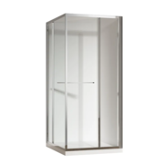 KOER SR SC09-90x90x200-L-TR-01 Душова кабіна без піддону прозоре скло EASY CLEAN 6мм ХРОМ (1 шт/ящ)