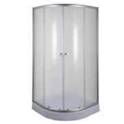 MIXXUS PLAIN SCT02-100x100x195-FB SATIN (в 2 ящ) Душова кабіна з низьким піддоном матове скло 4мм