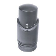 IDEALE DUO 1/2" х 1/2" Кран дизайн з термоголовкою кутовий Антрацит мат.