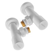 KOER KR.SET.534 WHITE - M1/2"xM1/2" Комплект кранів для рушникосуш. кутовий, подовжений (20шт/ящ)