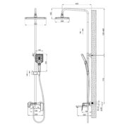 MIXXUS PREMIUM ARES 009-J Душова колона зі змішувачем (4 шт/ящ)