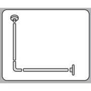 MIXXUS CRA-A-90x90 Штанга кутова 90x90cm (алюміній) (БЛІСТЕР) (24 шт/ящ)