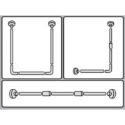 MIXXUS CRA-U-80x80x80 Штанга П-подібна унів. 80x80x80, 80x160, 240 (алюміній) (БЛІСТЕР) (24шт/ящ)