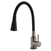 MIXXUS SEO-011-T GRAPHITE REFL.BLACK Зміш.для кух.з нерж.ст.SUS304(Кол.графіт+сил.вил.чор.)(10шт/ящ)