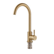 MIXXUS SUS-011 BRUSHED GOLD Змішувач для кухні з нерж.сталі SUS304 (Колір матове золото) (10 шт/ящ)