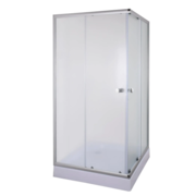 MIXXUS CUBIC SCT01-90x90x195-FB CHROME (в 2 ящ) Душова кабіна з низьким піддоном матове скло 4мм