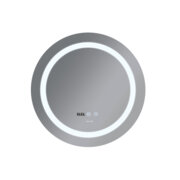 MIXXUS PLAIN MC02-80 Дзеркало з LED Touch, Anti-fog, димером, рег. яскр., годинником (5 шт/ящ)