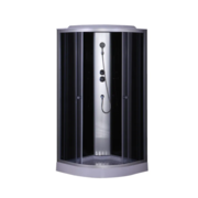 MIXXUS STRONG SB02-90x90x215-GR SATIN (в 3 ящ) Бокс душ. без гідром. з низ.піддон. сіре тон.скло 4мм