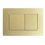 KOER KT-0612-12 Панель змиву 240x160x10mm з нерж.сталі, кнопка квадр. (колір МАТ.ЗОЛОТО) (10 шт/ящ)
