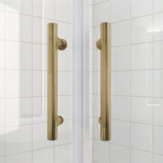 KOER SR SC04-90x90x195-TR-12 Душова кабіна без піддону проз. скло EASY CLEAN 5мм МАТ.ЗОЛОТО (1шт/ящ)